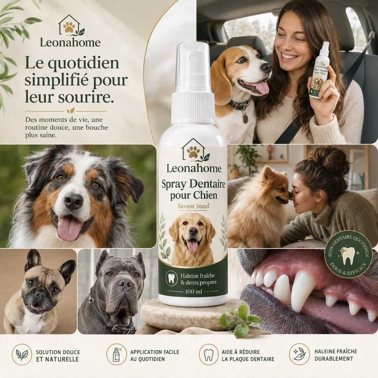 Spray Soin Buccodentaire pour Chien - Leonahome ™