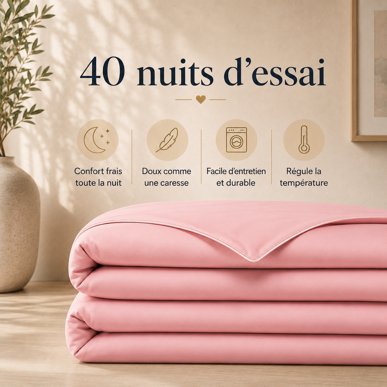 Couverture en Satin Rafraîchissant pour l'été Leonahome™