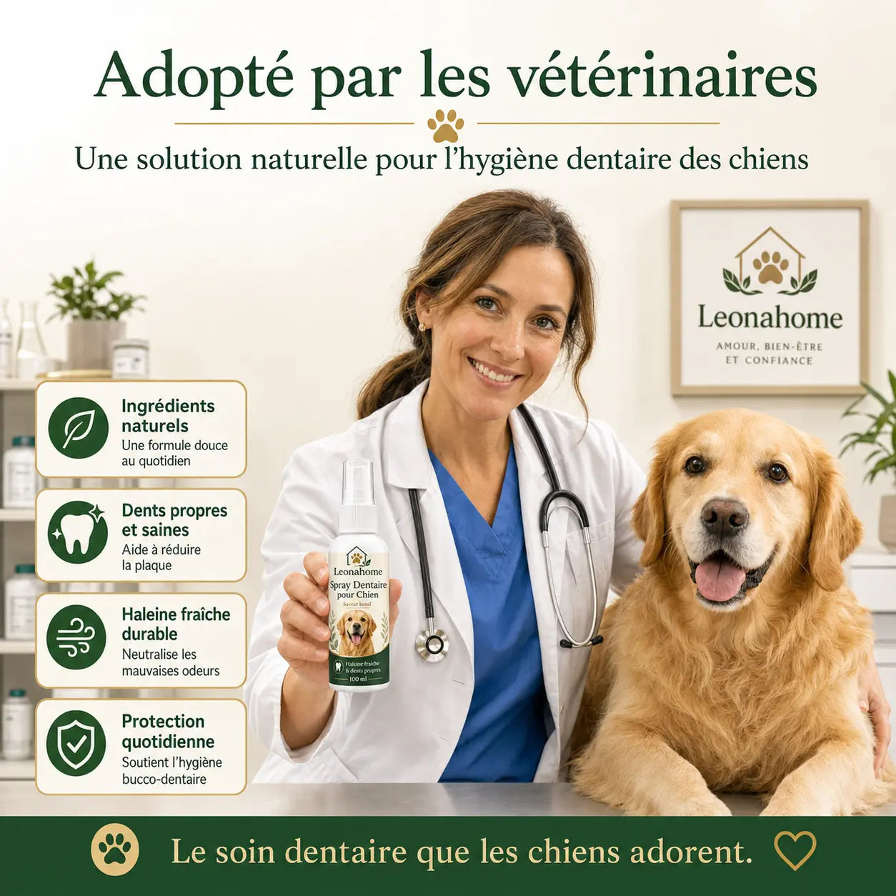 Spray Soin Buccodentaire pour Chien - Leonahome ™