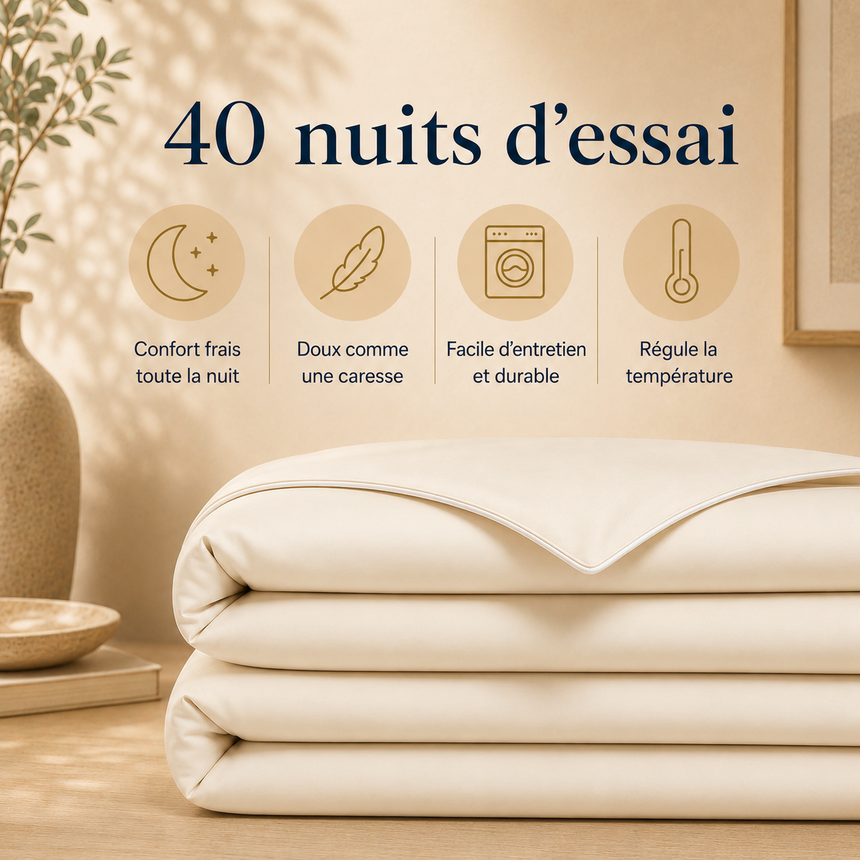 Couverture en Satin Rafraîchissant pour l'été Leonahome™